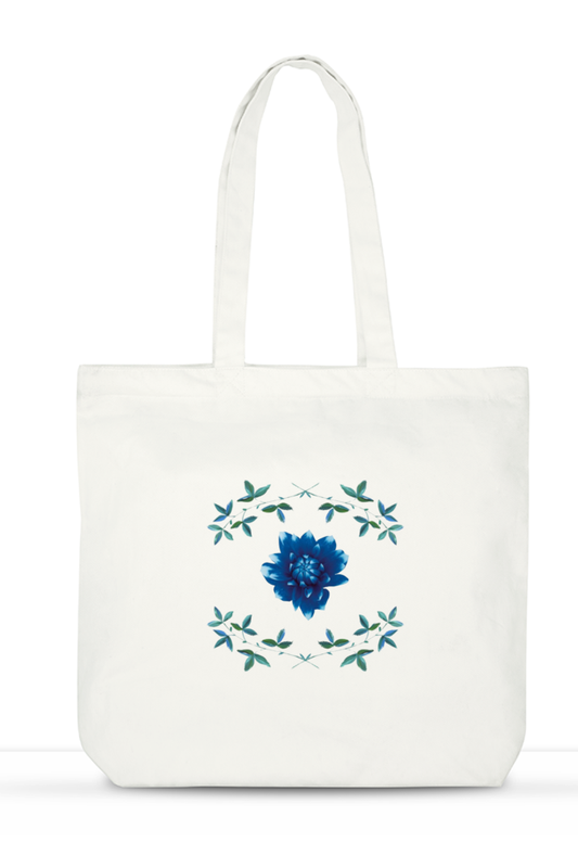 Azurblaue Bloom Tote